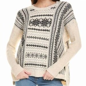 Cabi Chalet Pullover Fair Isle Sweater Size Medium